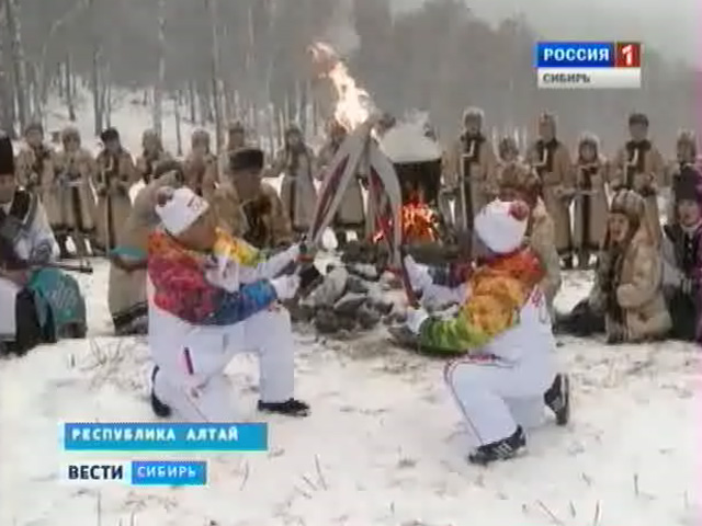 Эстафету Олимпийского огня пронесли по Республике Алтай