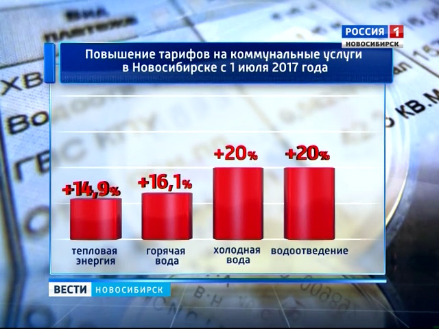 Повышение тарифов на коммунальные услуги утвердили в Новосибирске