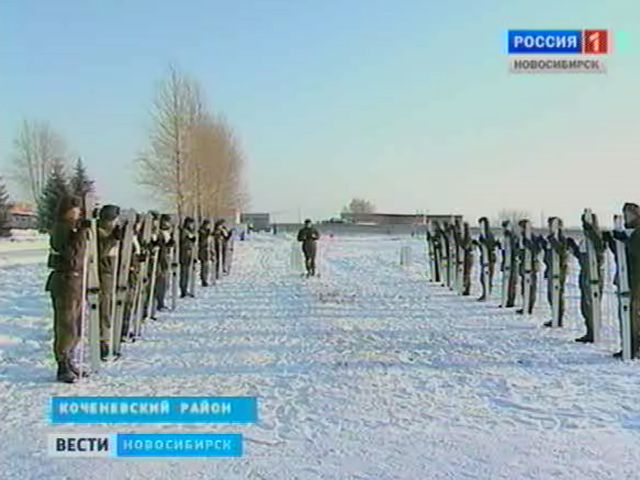 В Новосибирской области солдаты оценивают новые лыжи