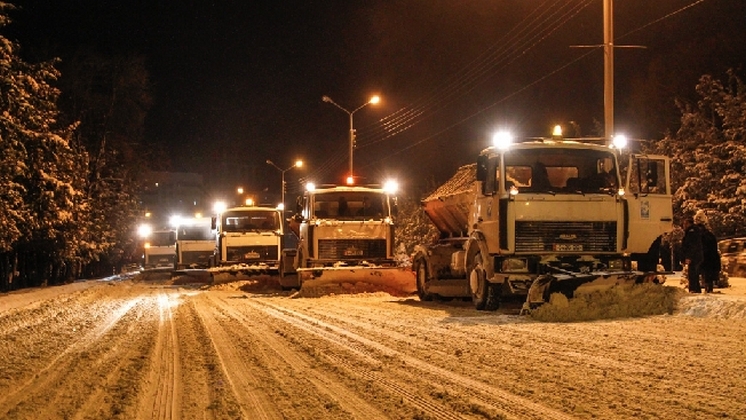 На каких улицах Новосибирска уберут снег в ночь с 21 на 22 января