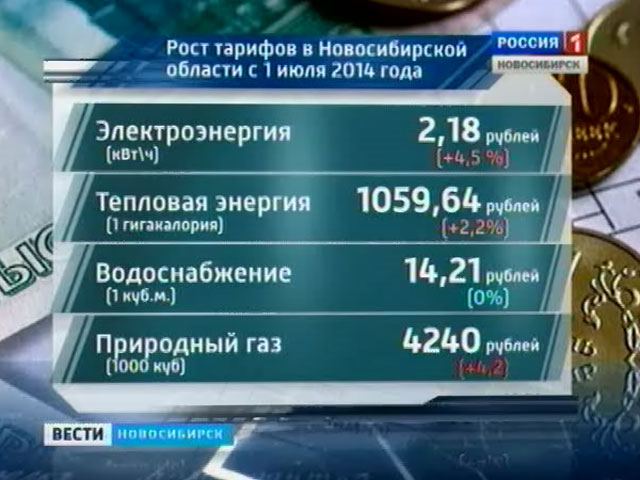 С 1 июля в Новосибирской области вырастут тарифы на коммунальные услуги
