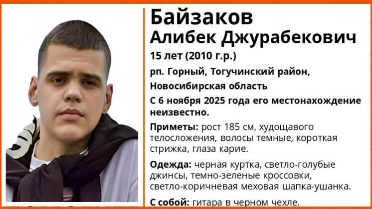 Под Новосибирском пропал 15-летний подросток в коричневой шапке-ушанке