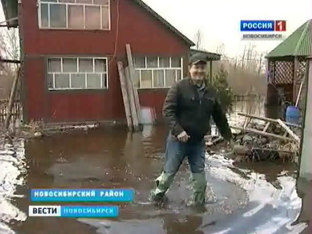 Под Новосибирском затоплены дачные участки, в области реки угрожают жилым домам