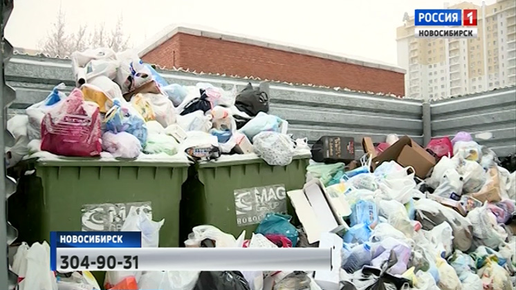 Новосибирцы пожаловались на кучи мусора во дворах после Нового года