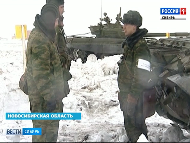 Сибирские военные  готовятся к первенству по танковому биатлону