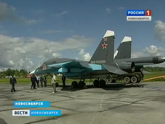 Из Новосибирска сегодня вылетели новые боевые самолеты Су-34