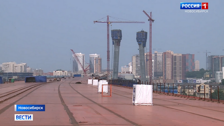 Новый четвертый мост в Новосибирске готов почти на 60 процентов