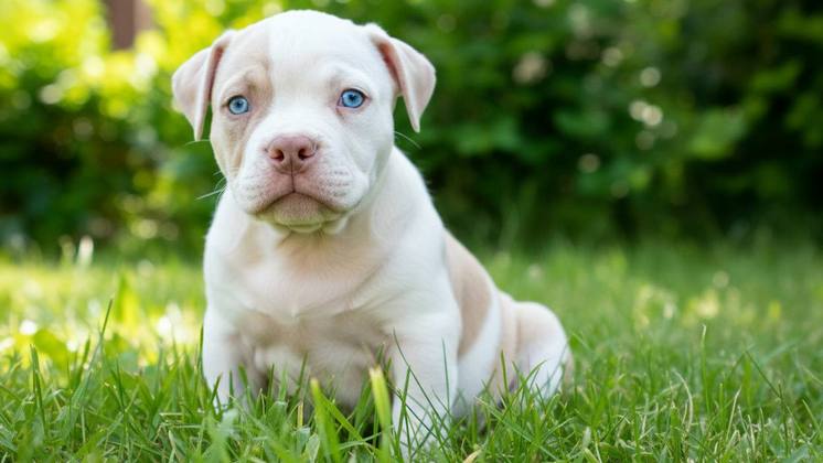 В Новосибирске продают ласкового щенка американского булли за 350 тысяч рублей