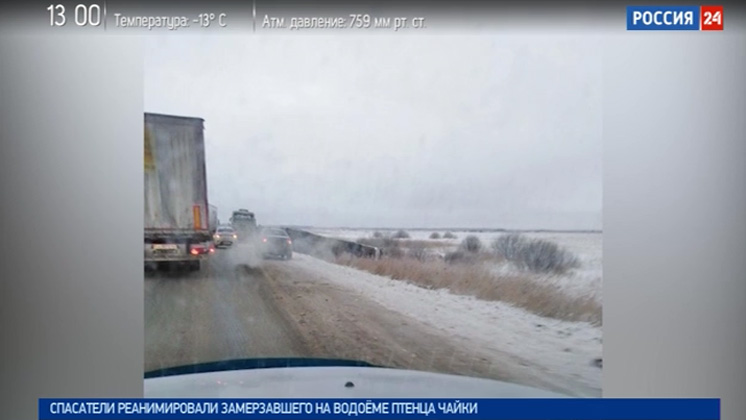 Реанимировать замерзший. Трасса Новосибирск Павлодар видео.