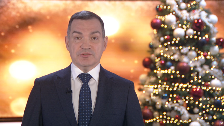 Мэр Новосибирска Максим Кудрявцев поздравил горожан с Новым 2026 годом