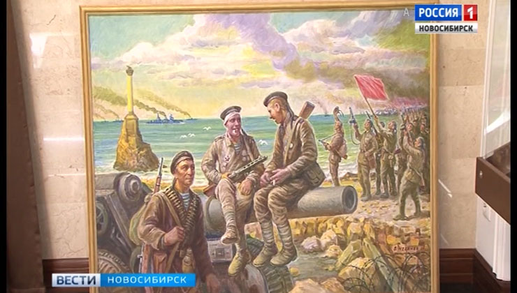 Картину новосибирского художника передали властям Крыма