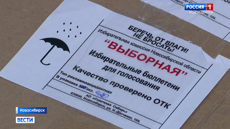 В Новосибирской области территориальные избиркомы получили бюллетени для голосования