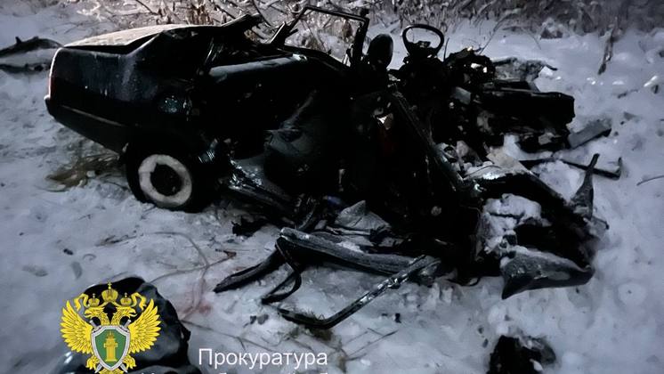 Четверо взрослых и двое детей погибли в ДТП на трассе в Новосибирской области