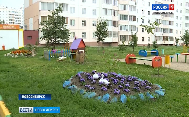 Новосибирцы участвуют в конкурсе на самый зеленый двор