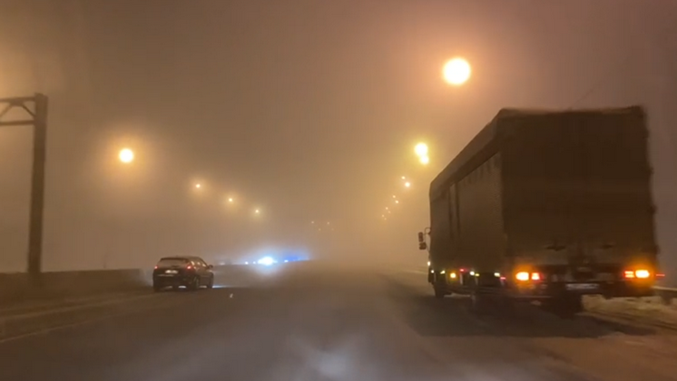 Новосибирск в дымке сняли на камеру местные жители