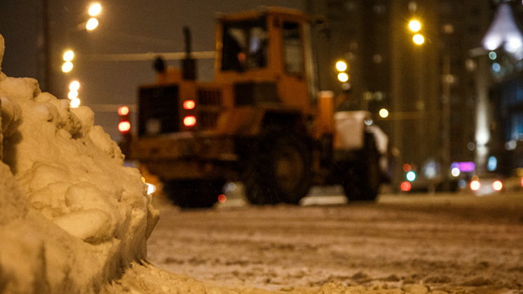 Какие улицы очистят от снега в Новосибирске в ночь на 25 января 
