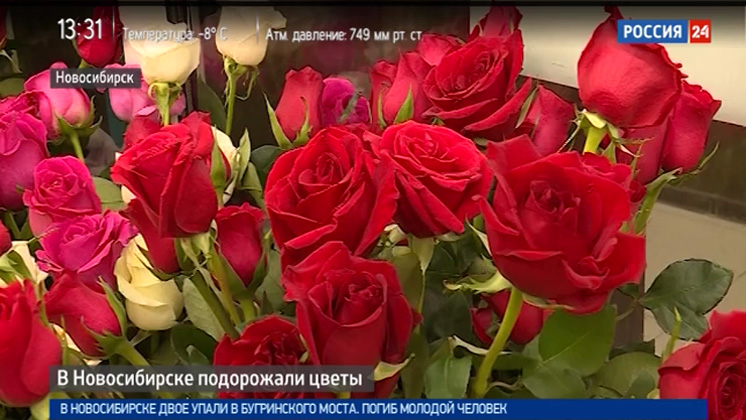 Перед романтическими праздниками в Новосибирске подорожали цветы