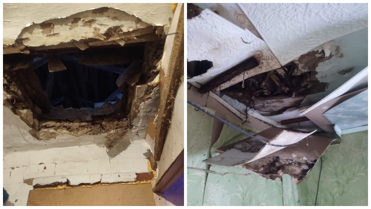 Обрушением потолка и перекрытий угрожает аварийный дом его жителям в Новосибирской области
