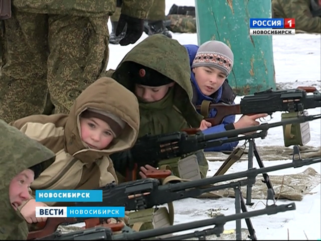 Школьники взялись за оружие на стрельбище в Новосибирске