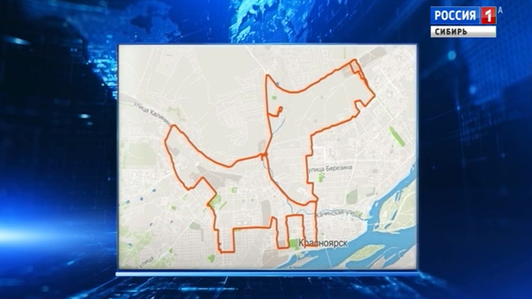 Картины на картах города рисует красноярская велосипедистка