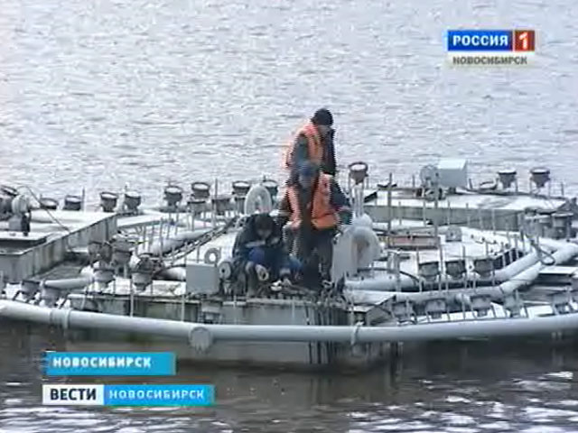 Знаменитые новосибирские плавучие фонтаны готовят к зимовке