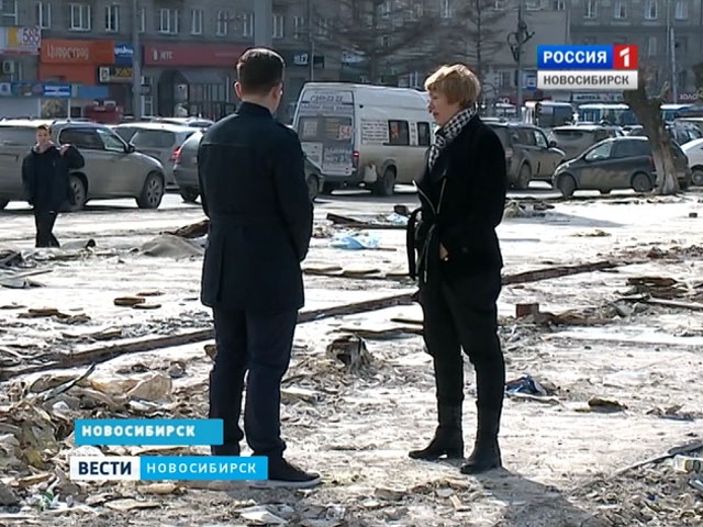 В центре Ленинского района образовалась свалка из строительного мусора