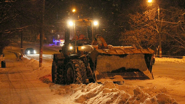 Какие улицы очистят от снега в Новосибирске в ночь на 6 декабря 
