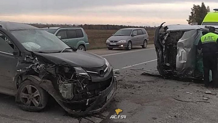 Тройное ДТП с пострадавшими произошло на трассе в Новосибирской области