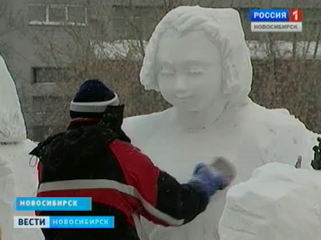 В Новосибирске открылся 12-ый фестиваль снежной скульптуры
