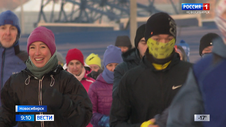 На Михайловской набережной Новосибирска состоялся марафон «5 вёрст»