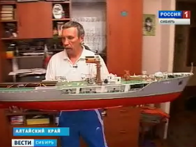 Житель Алтайского края создает уникальные копии морских кораблей