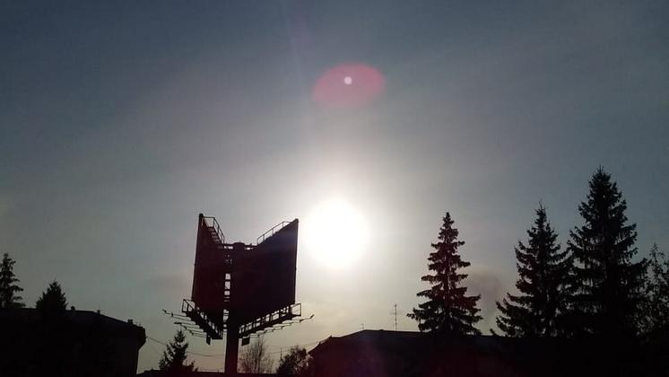 Солнечное гало три дня замечали в небе над Новосибирском