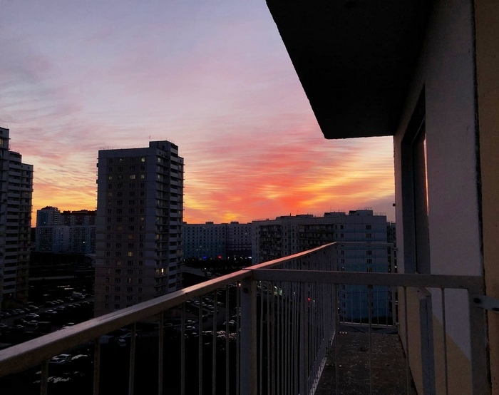 закат в нск