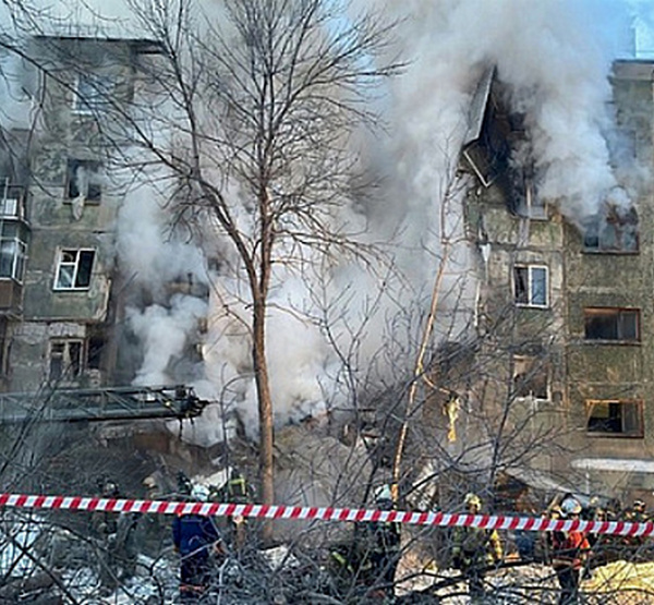 Взорвавшийся дом на улице Линейной