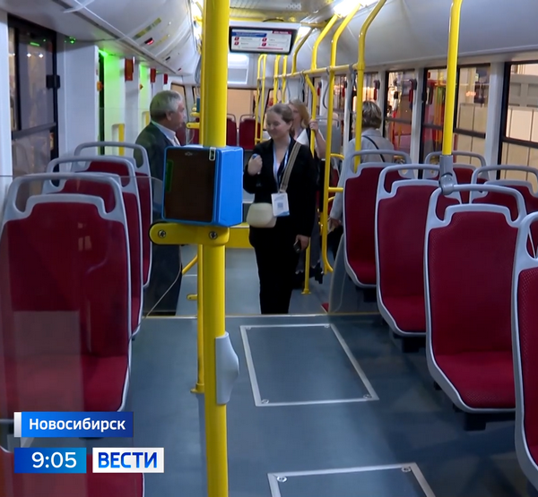 Салон нового трамвая