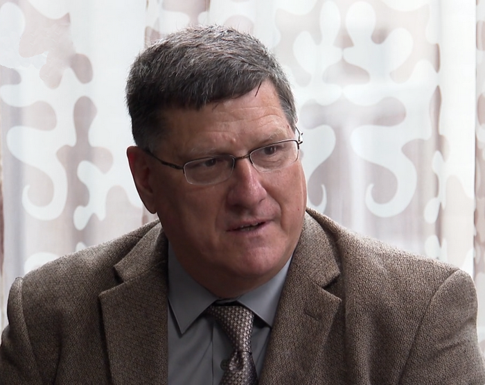 Скотт Риттер дает интервью Полине Королёвой