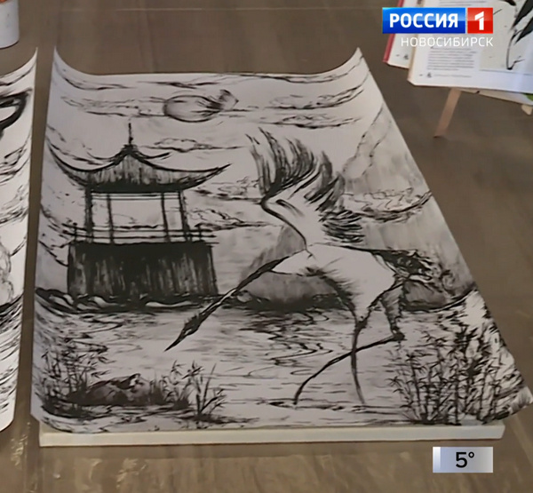 Готовый рисунок нитью