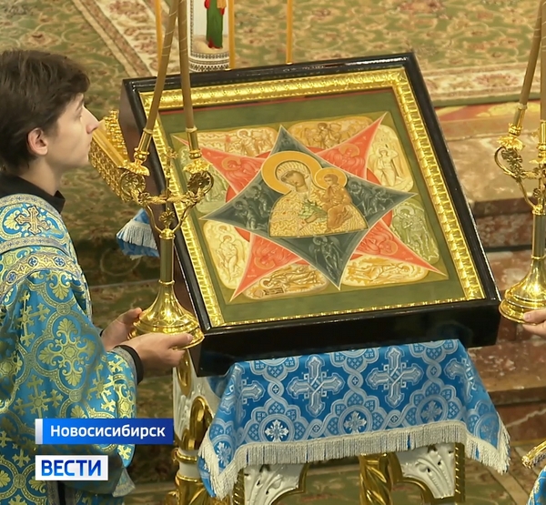 Икона Неопалимая Купина в храме Икона Неопалимая Купина в храме