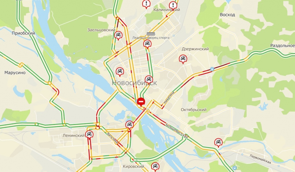 Помощь на дороге новосибирск карта