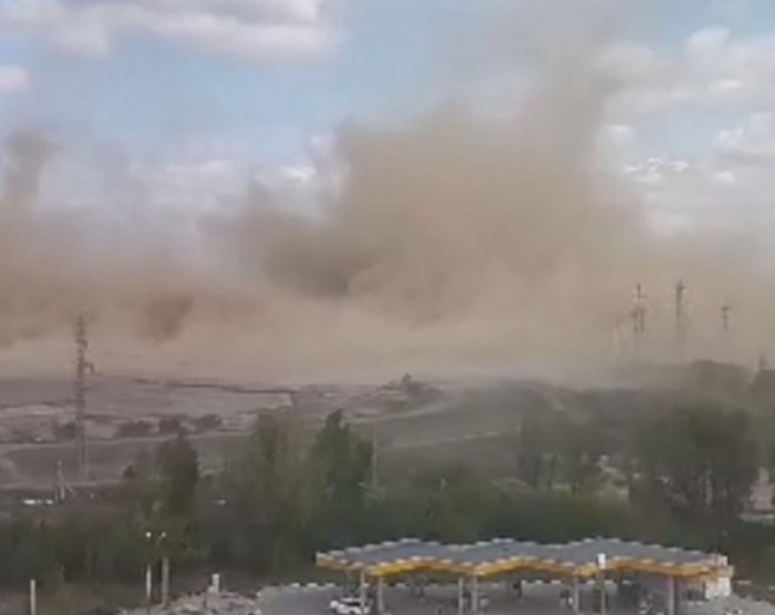 Пыль в Новосибирске 27 мая