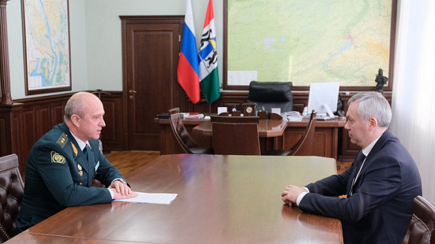 Новосибирский губернатор провёл рабочую встречу с начальником Сибирского таможенного управления