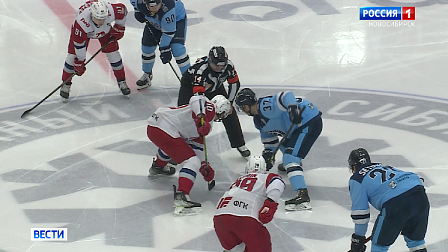 Новосибирский хоккейный клуб «Сибирь» одержал победу над ярославским «Локомотивом»