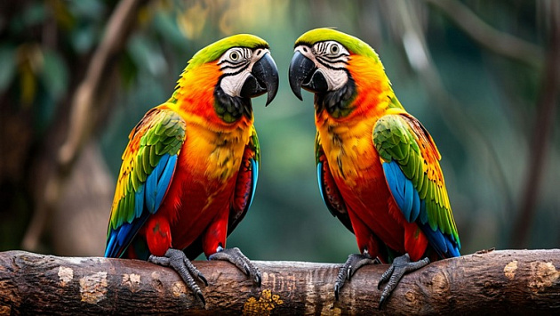 В Новосибирске выставили на продажу пару влюблённых попугаев за 700 тысяч рублей