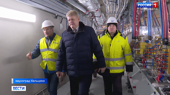 Полпред в СФО Анатолий Серышев проверил финальные работы строительства СКИФа