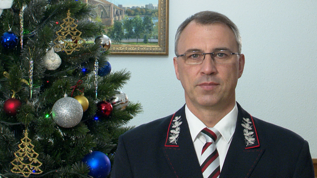 Начальник Западно-Сибирской железной дороги Александр Грицай поздравил жителей региона с Новым 2022 годом