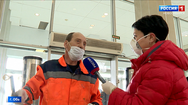 В аэропорту Толмачёво принимают меры против распространения коронавируса