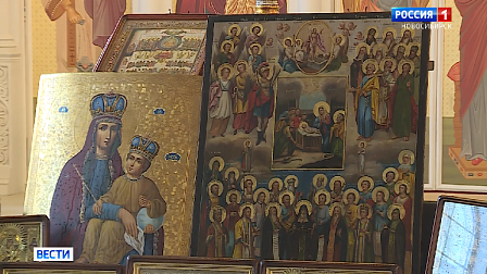 Старинные иконы из Луганска отреставрировали и освятили в Новосибирске