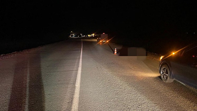 В Новосибирской области автомобиль насмерть сбил 40-летнего мужчину на трассе