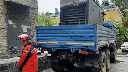В центре Новосибирска произошло повреждение линий электропередач
