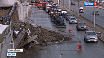 ЧП в центре Новосибирска: подпорная стена обрушилась на Ипподромской магистрали